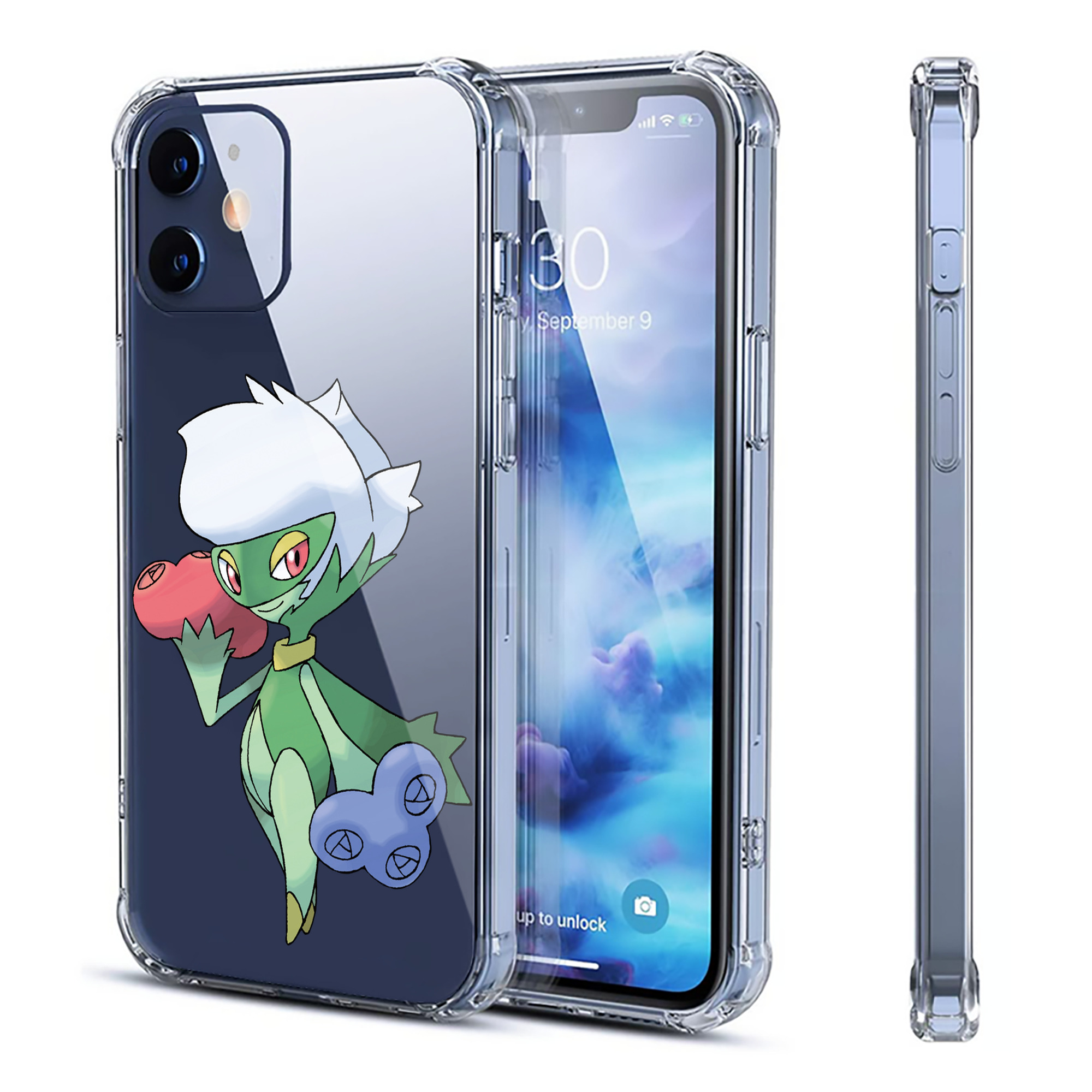 （画像用） ポケットモンスター Pokémon 【iPhone 12シリーズ対応】透明スマホケース（クリアソフトケース）